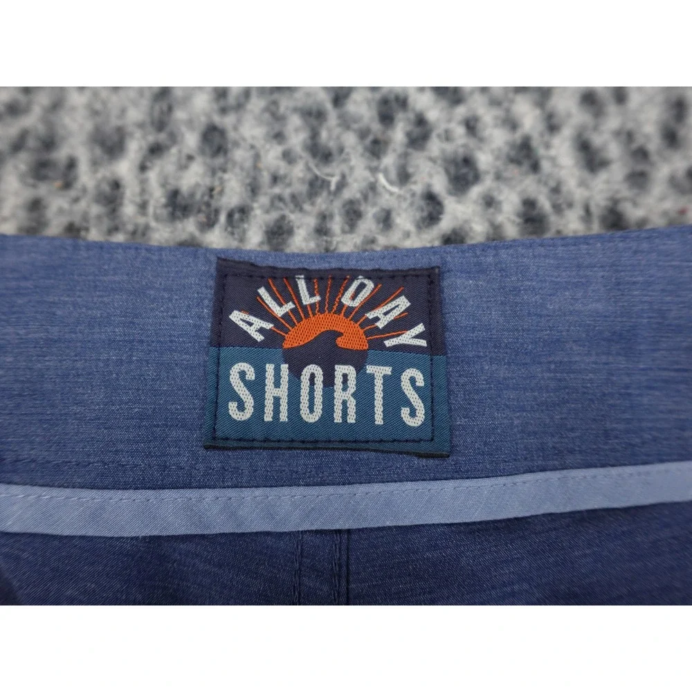 Faherty All Day Shorts Mens 32 Blue Hybrid Stretch Boardshorts